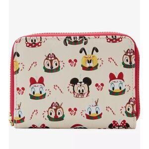 Loungefly Disney Mickey Mouse & Friends Hot Cocoa Mugs Wallet NWT